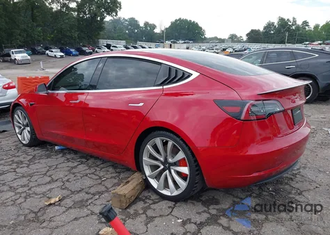2020 Tesla Model 3 Performance Dual Motor All-Wheel Drive from USA, damaged, VIN 5YJ3E1EC9LF742426